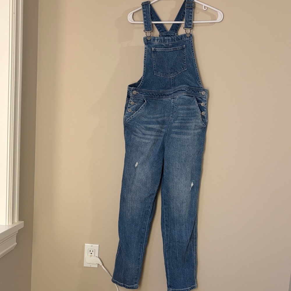 Cat & Jack Blue Denim Straight Overalls